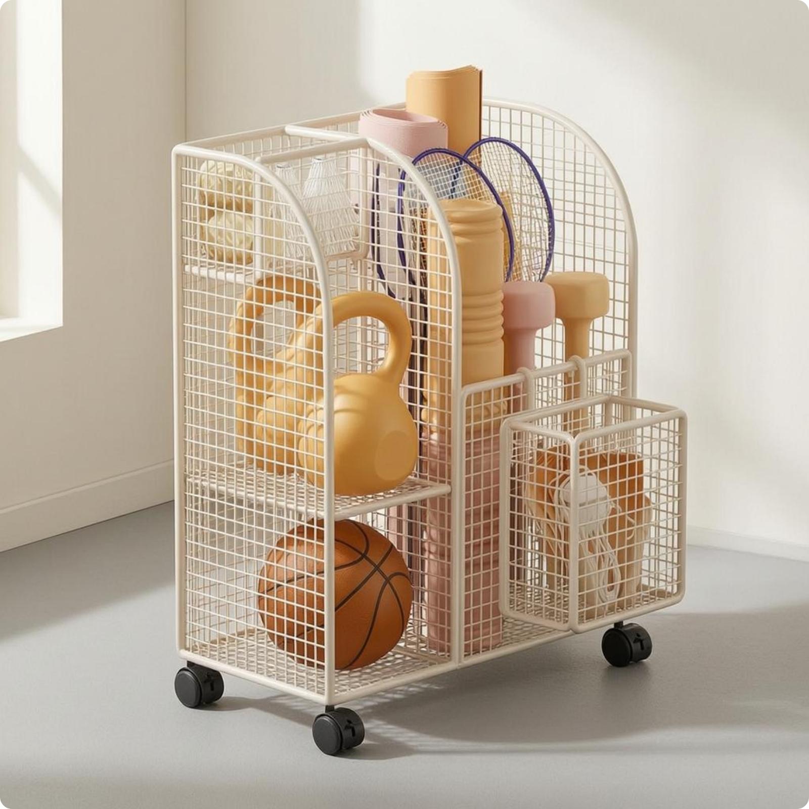 Wielosegmentowy metalowy wózek – Sports Equipment Cart recenzja i cena