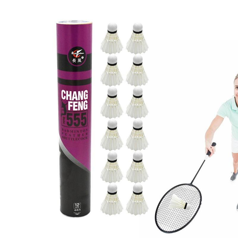 12 sztuk/partia naturalnych pi – Sports Equipment Badminton recenzja i cena