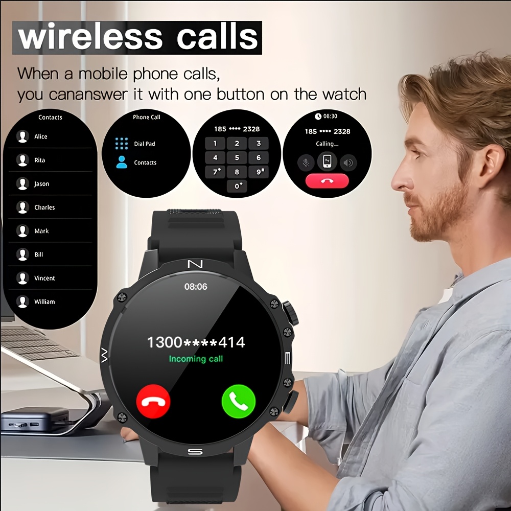 Smartwatch męski, kompatybilny – Sports Equipment In Spanish recenzja i cena